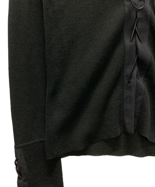 GUCCI（グッチ）GUCCI (グッチ) シルクコットンカーディガン ブラック サイズ:Sの古着・服飾アイテム