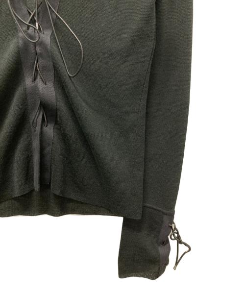 GUCCI（グッチ）GUCCI (グッチ) シルクコットンカーディガン ブラック サイズ:Sの古着・服飾アイテム