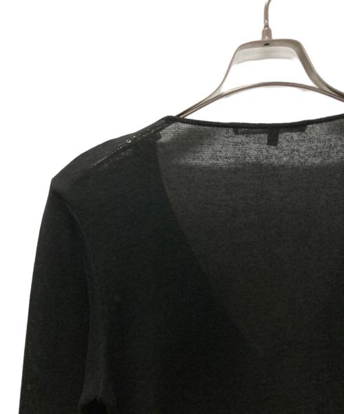 GUCCI（グッチ）GUCCI (グッチ) シルクコットンカーディガン ブラック サイズ:Sの古着・服飾アイテム