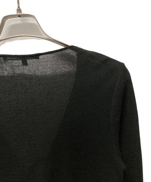 GUCCI（グッチ）GUCCI (グッチ) シルクコットンカーディガン ブラック サイズ:Sの古着・服飾アイテム