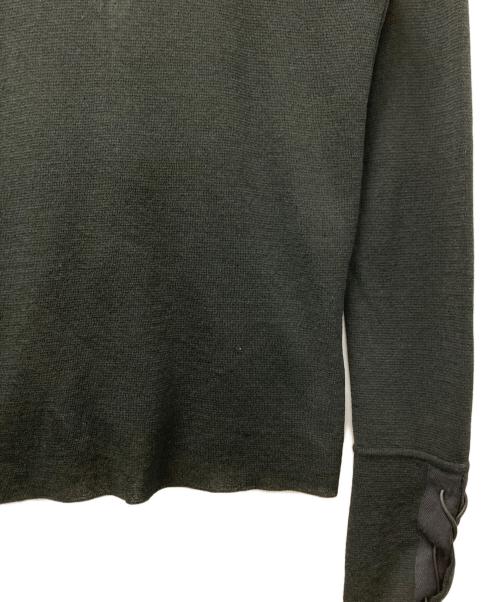 GUCCI（グッチ）GUCCI (グッチ) シルクコットンカーディガン ブラック サイズ:Sの古着・服飾アイテム