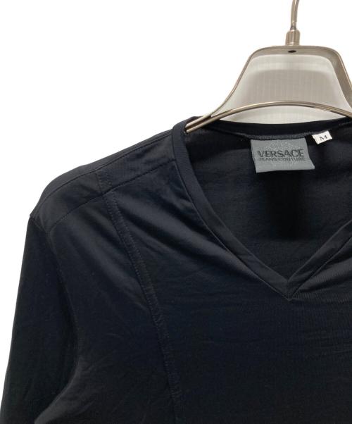 VERSACE JEANS COUTURE（ヴェルサーチ ジーンズクチュール）VERSACE JEANS COUTURE (ヴェルサーチ ジーンズクチュール) 長袖カットソー ブラック サイズ:Mの古着・服飾アイテム