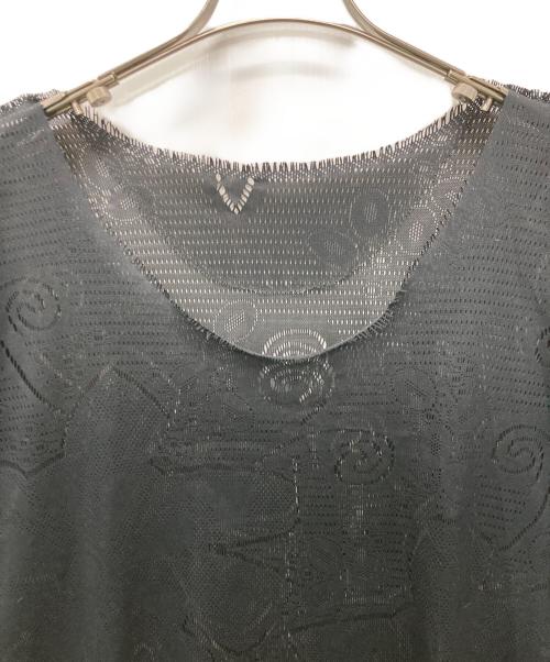 ISSEY MIYAKE（イッセイミヤケ）ISSEY MIYAKE (イッセイミヤケ) A-POC INSIDE レース カットオフ ワンピース ブラック サイズ:2の古着・服飾アイテム
