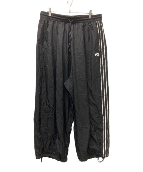 Y-3（ワイスリー）Y-3 (ワイスリー) RAW EDGE 3 STRIPES WIDE PANTS ブラック サイズ:XLの古着・服飾アイテム