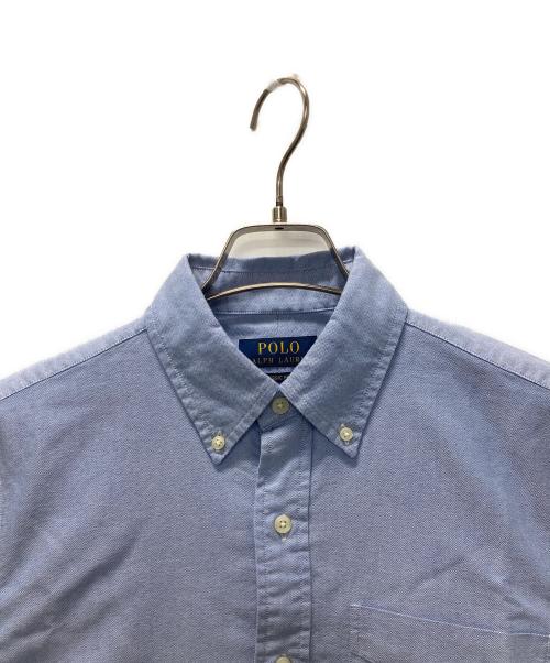 POLO RALPH LAUREN（ポロ・ラルフローレン）POLO RALPH LAUREN (ポロ・ラルフローレン) ポロベア刺繍ボタンダウンシャツ スカイブルー サイズ:Sの古着・服飾アイテム