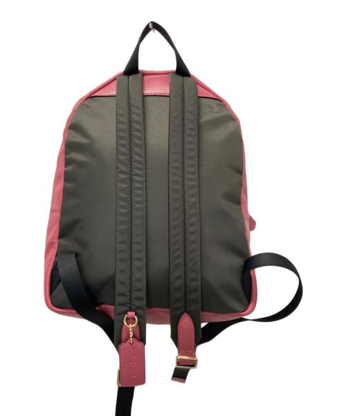 COACH（コーチ）COACH (コーチ) シグネチャーリュック ピンク×ベージュの古着・服飾アイテム