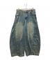 URBAN EDGE（アーバンエッジ）の古着「WASHED WIDE LEG JEANS」｜インディゴ