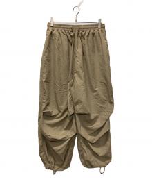 ANGLAN（アングラン）の古着「Nylon Parachute Balloon Pants」｜ベージュ