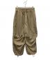 ANGLAN（アングラン）の古着「Nylon Parachute Balloon Pants」｜ベージュ