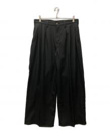 Wrangler×JOURNAL STANDARD relume（ラングラー×ジャーナルスタンダード レリューム）の古着「別注3タック ランチャー ドレススラックスパンツ」｜ブラック