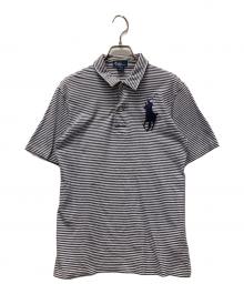 POLO RALPH LAUREN（ポロ・ラルフローレン）の古着「ビッグポニーポロシャツ」｜ネイビー×ホワイト