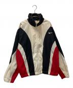 NIKEナイキ）の古着「配色ジャケット」｜ベージュ×ブラック×レッド