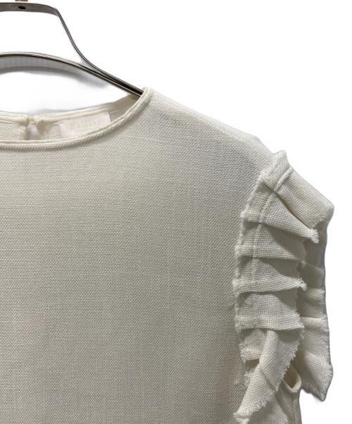 BALLSEY（ボールジィ）BALLSEY (ボールジィ) カラミ フリルスリーブブラウス アイボリー サイズ:36の古着・服飾アイテム