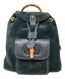 GUCCI（グッチ）の古着「バンブースウェードミニリュック」｜ブラック