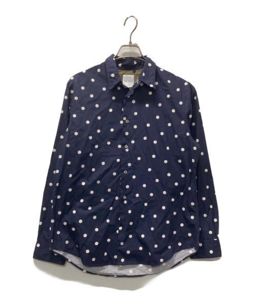 PAUL SMITH（ポールスミス）Paul Smith (ポールスミス) ドットシャツ ネイビー サイズ:Mの古着・服飾アイテム