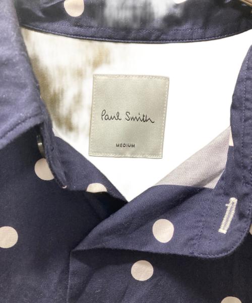 PAUL SMITH（ポールスミス）Paul Smith (ポールスミス) ドットシャツ ネイビー サイズ:Mの古着・服飾アイテム