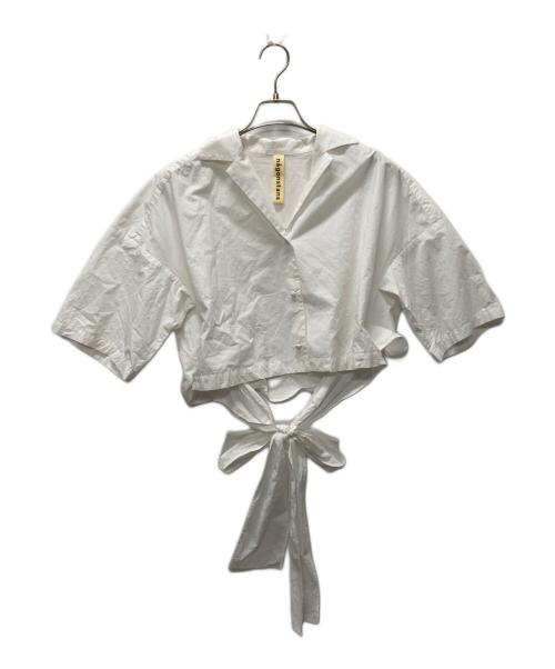 nagonstans（ナゴンスタンス）nagonstans (ナゴンスタンス) シャツブラウス ホワイト サイズ:160/84Aの古着・服飾アイテム