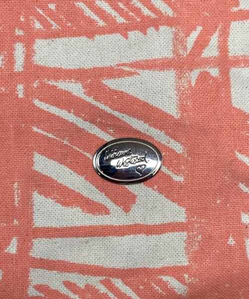 Vivienne Westwood（ヴィヴィアンウエストウッド）Vivienne Westwood (ヴィヴィアンウエストウッド) トートバッグ ピンク×アイボリーの古着・服飾アイテム
