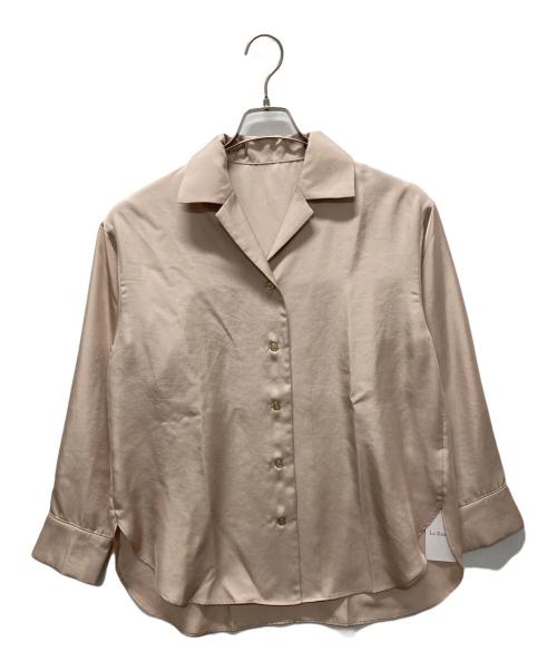 La TOTALITE（ラ ト―タリテ）La TOTALITE (ラ ト―タリテ) ツイル開襟シャツ ベージュ サイズ:F 未使用品の古着・服飾アイテム