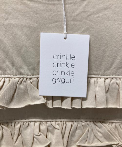 crinkle crinkle crinkle（クリンクル クリンクル クリンクル）crinkle crinkle crinkle (クリンクル クリンクル クリンクル) frill cutsew/フリルカットソー ベージュ サイズ:F 未使用品の古着・服飾アイテム