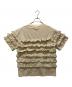 crinkle crinkle crinkle (クリンクル クリンクル クリンクル) frill cutsew/フリルカットソー ベージュ サイズ:F 未使用品：8000円