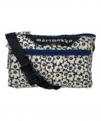 marimekkoマリメッコ）の古着「Neat Crossbody Unikko S」｜アイボリー×ネイビー