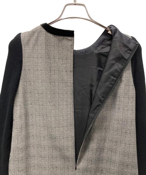 M'S GRACY（エムズグレイシー）M'S GRACY (エムズグレイシー) 切替ワンピース ブラック×グレー サイズ:38の古着・服飾アイテム