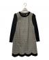 M'S GRACY（エムズグレイシー）の古着「切替ワンピース」｜ブラック×グレー
