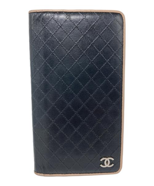 CHANEL（シャネル）CHANEL (シャネル) ビコローレ 札入れ ブラックの古着・服飾アイテム