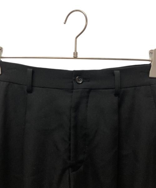 COMME des GARCONS HOMME DEUX（コムデギャルソン オム ドゥ）COMME des GARCONS HOMME DEUX (コムデギャルソン オム ドゥ) ウールギャバ ブラック ワイドパンツ ブラック サイズ:XSの古着・服飾アイテム