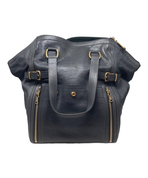 Yves Saint Laurent Rive Gauche（イヴ・サンローラン リヴ・ゴーシュ）Yves Saint Laurent Rive Gauche (イヴ・サンローラン リヴ・ゴーシュ) ダウンタウントートバッグ グレーの古着・服飾アイテム
