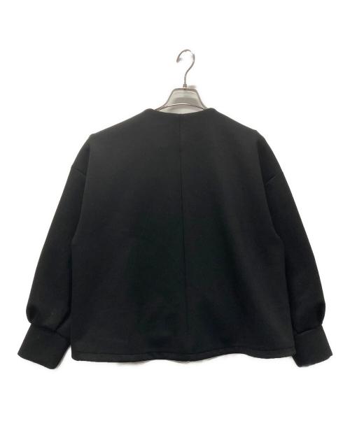 NATURAL BEAUTY BASIC（ナチュラルビューティーベーシック）NATURAL BEAUTY BASIC (ナチュラルビューティーベーシック) ノーカラーダンボールブルゾン ブラック サイズ:FREEの古着・服飾アイテム