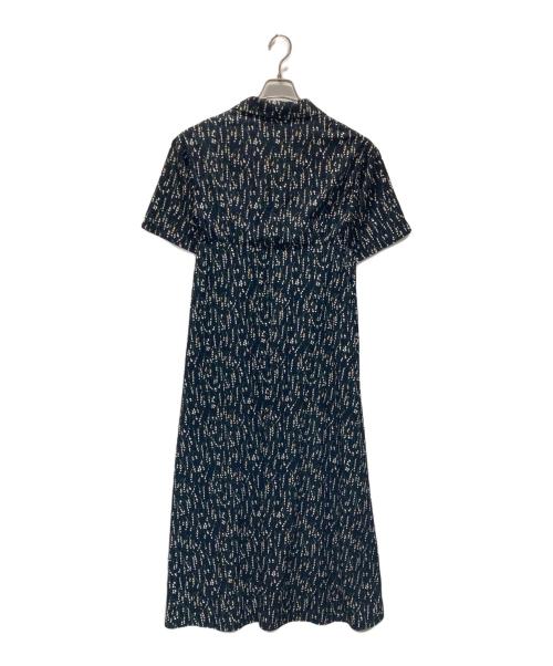 CLANE（クラネ）CLANE (クラネ) サルビアフラワープリントワンピース ネイビー サイズ:２の古着・服飾アイテム