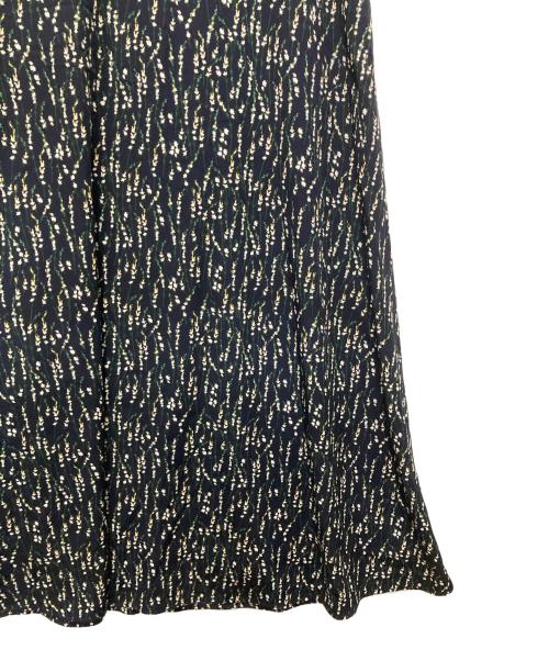 CLANE（クラネ）CLANE (クラネ) サルビアフラワープリントワンピース ネイビー サイズ:２の古着・服飾アイテム