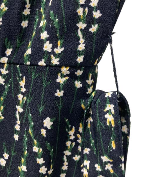 CLANE（クラネ）CLANE (クラネ) サルビアフラワープリントワンピース ネイビー サイズ:２の古着・服飾アイテム