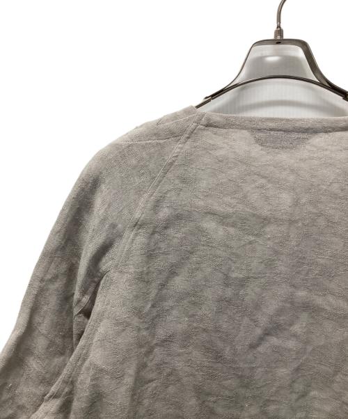 MOYURU（モユル）MOYURU (モユル) 半袖リネンシャツ グレー サイズ:M-Lの古着・服飾アイテム