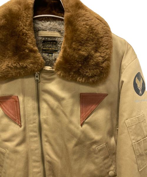 SOUTH BRONX MFG CO.（サウス ブロンクス）SOUTH BRONX MFG CO. (サウス ブロンクス) B-15フライトジャケット ブラウン サイズ:38の古着・服飾アイテム