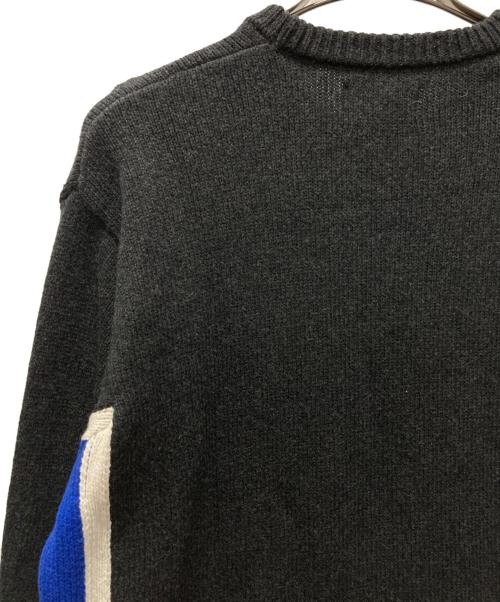 stussy（ステューシー）stussy (ステューシー) Contrast Stripe Crew グレー サイズ:Mの古着・服飾アイテム