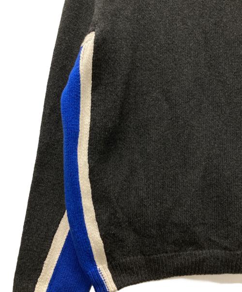 stussy（ステューシー）stussy (ステューシー) Contrast Stripe Crew グレー サイズ:Mの古着・服飾アイテム