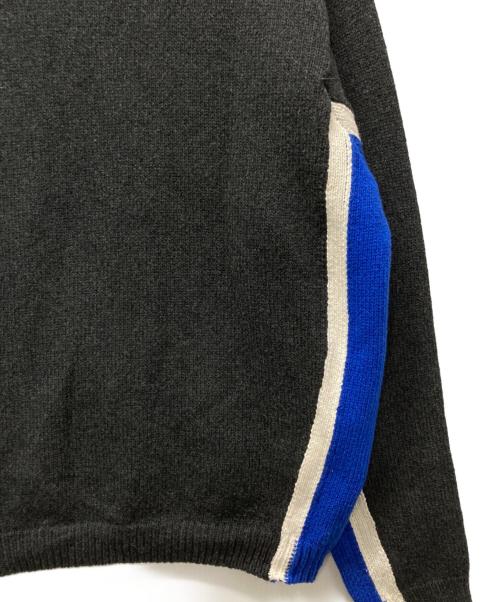 stussy（ステューシー）stussy (ステューシー) Contrast Stripe Crew グレー サイズ:Mの古着・服飾アイテム