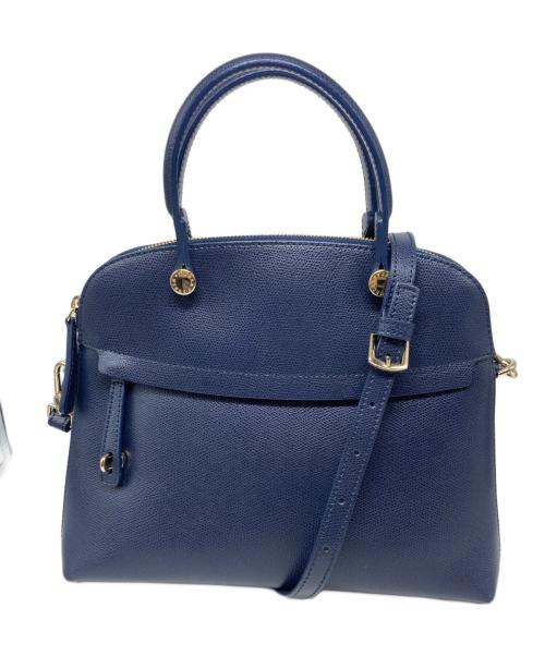 FURLA（フルラ）FURLA (フルラ) PIPER 2WAYバッグ ネイビーの古着・服飾アイテム