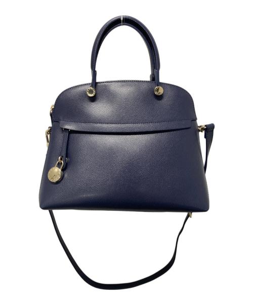 FURLA（フルラ）FURLA (フルラ) PIPER 2WAYバッグ ネイビーの古着・服飾アイテム