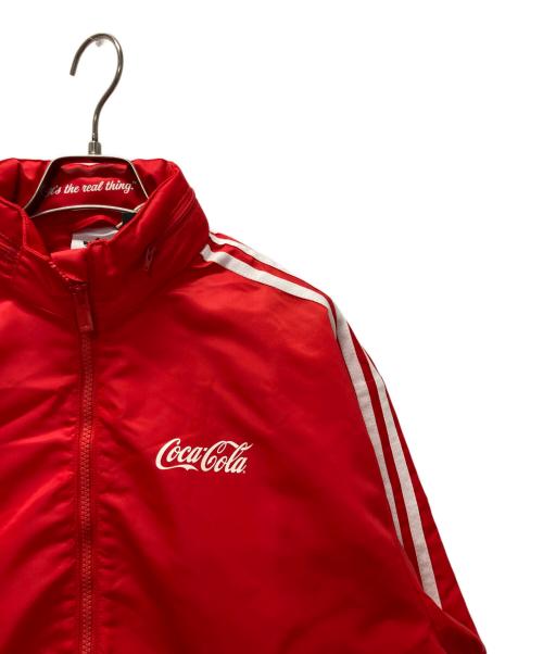 adidas（アディダス）adidas (アディダス) ナイロンジャケット レッド サイズ:L 未使用品の古着・服飾アイテム