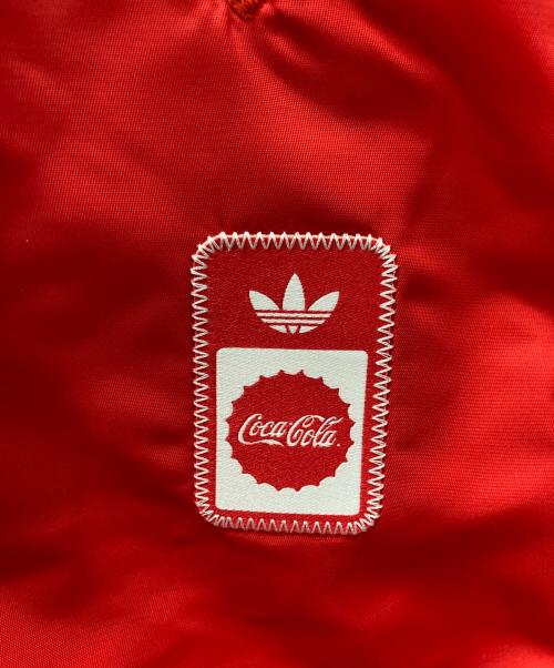 adidas（アディダス）adidas (アディダス) ナイロンジャケット レッド サイズ:L 未使用品の古着・服飾アイテム