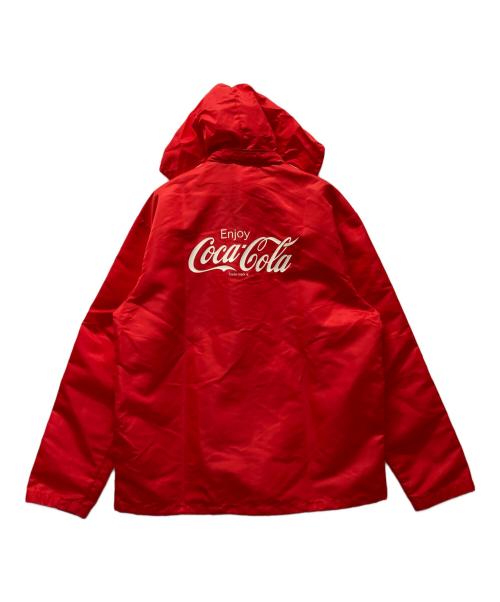 adidas（アディダス）adidas (アディダス) ナイロンジャケット レッド サイズ:L 未使用品の古着・服飾アイテム