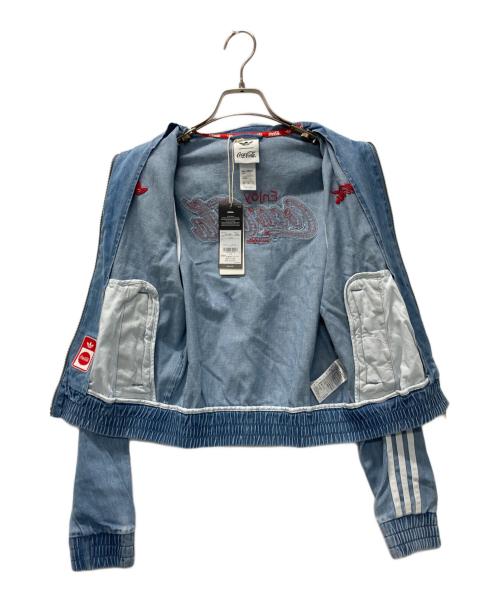 adidas（アディダス）adidas (アディダス) デニムジャケット スカイブルー サイズ:XS 未使用品の古着・服飾アイテム