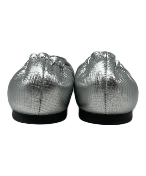 TORY BURCH（トリーバーチ）TORY BURCH (トリーバーチ) メタリックバレエシューズ シルバー サイズ:SIZE 5 1/2Mの古着・服飾アイテム