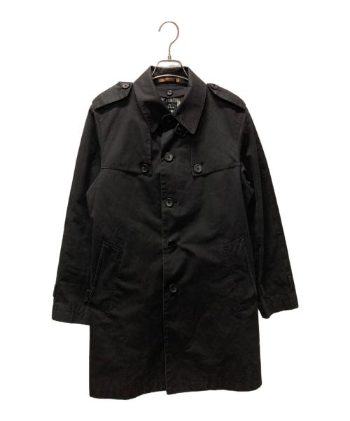 PS Paul Smith（ＰＳポールスミス）PS Paul Smith (ＰＳポールスミス) ライナー付シングルトレンチコート ブラック サイズ:Lの古着・服飾アイテム