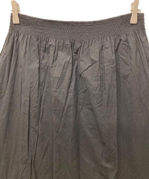Curensology（カレンソロジー）Curensology (カレンソロジー) シャーリングレースワンピース ロングスカート ブラック サイズ:Fの古着・服飾アイテム