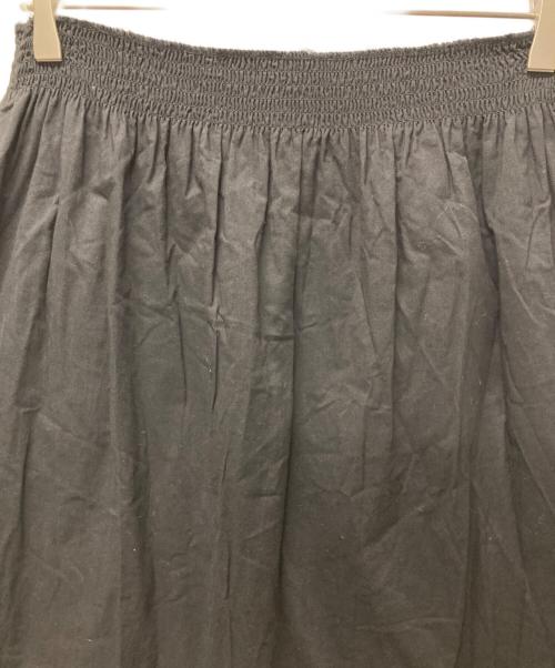 Curensology（カレンソロジー）Curensology (カレンソロジー) シャーリングレースワンピース ロングスカート ブラック サイズ:Fの古着・服飾アイテム